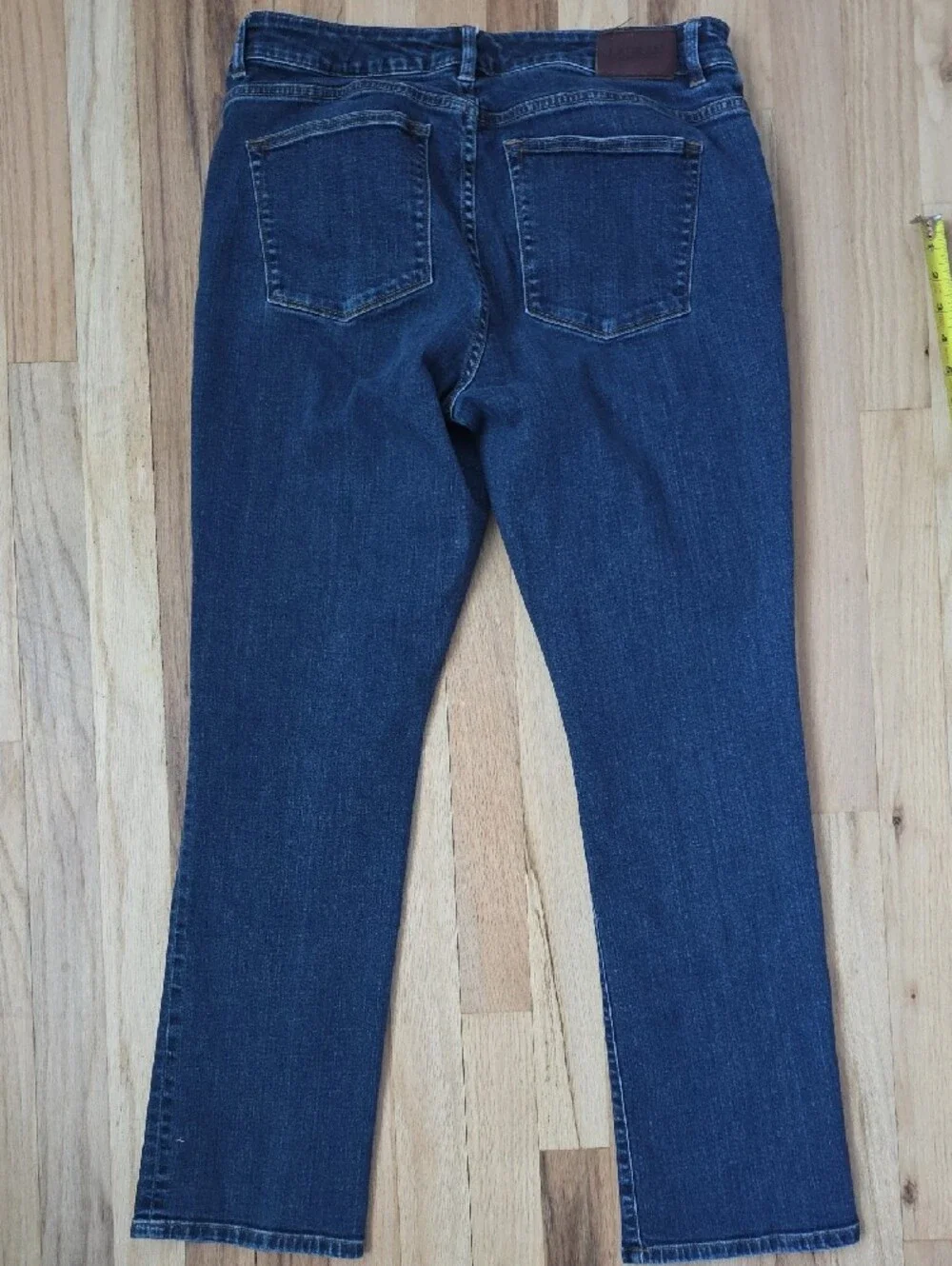 Lauren Ralph Lauren Women's Navy Straight-Leg Jeans